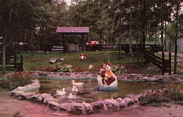 Deer Acres Storybook Amusement Park - Vintage Postcard